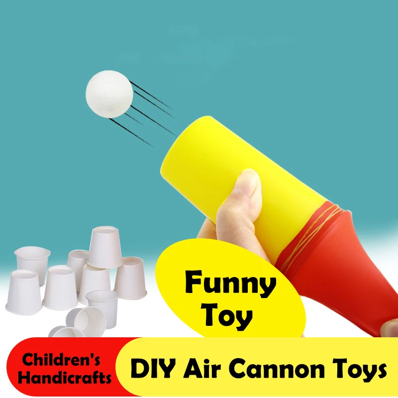 

1 Set Funny Handmade DIY Air Cannon Toy Creative Science Experiment Materials Student Teaching Aids Children Fun Production Gift