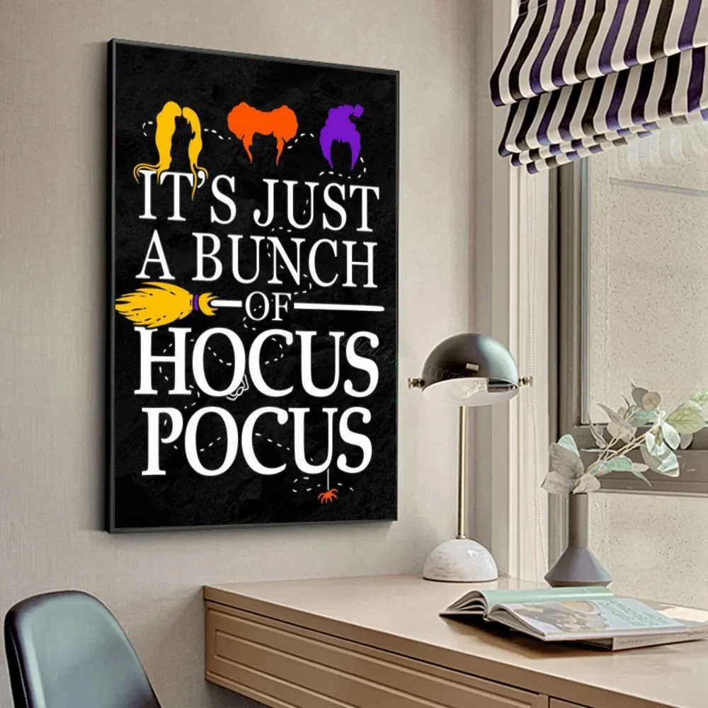 1 szt. Disney Hocus Pocus naklejki plakatowe ściana artystyczna malowidła ścienne dekoracja do pokoju gry prezenty Kawaii HD malowanie kocie