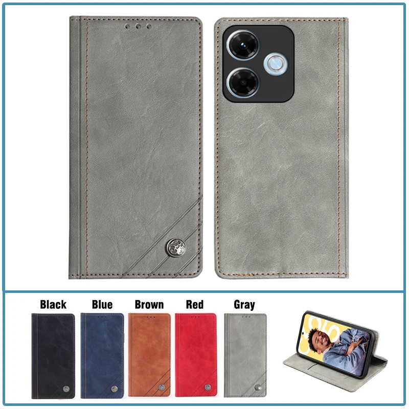 Funda de cuero con tapa para Xiaomi Redmi 13x, Funda para teléfono Redmi 13x, Funda para Xiaomi Redmi 13x 13 x Redmi13x, Funda tipo billetera para libros