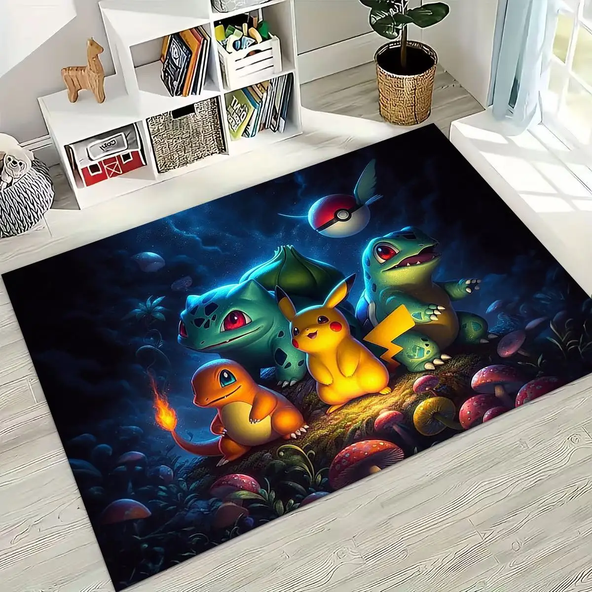 ثلاثية الأبعاد بوكيمون بيكاتشو 2026 نمط جديد الكرتون البساط لغرفة النوم غرفة المعيشة أريكة المنزل ممسحة ديكور ، طفل أكبر اللعب سجادة أرضية غير قابلة للانزلاق #3