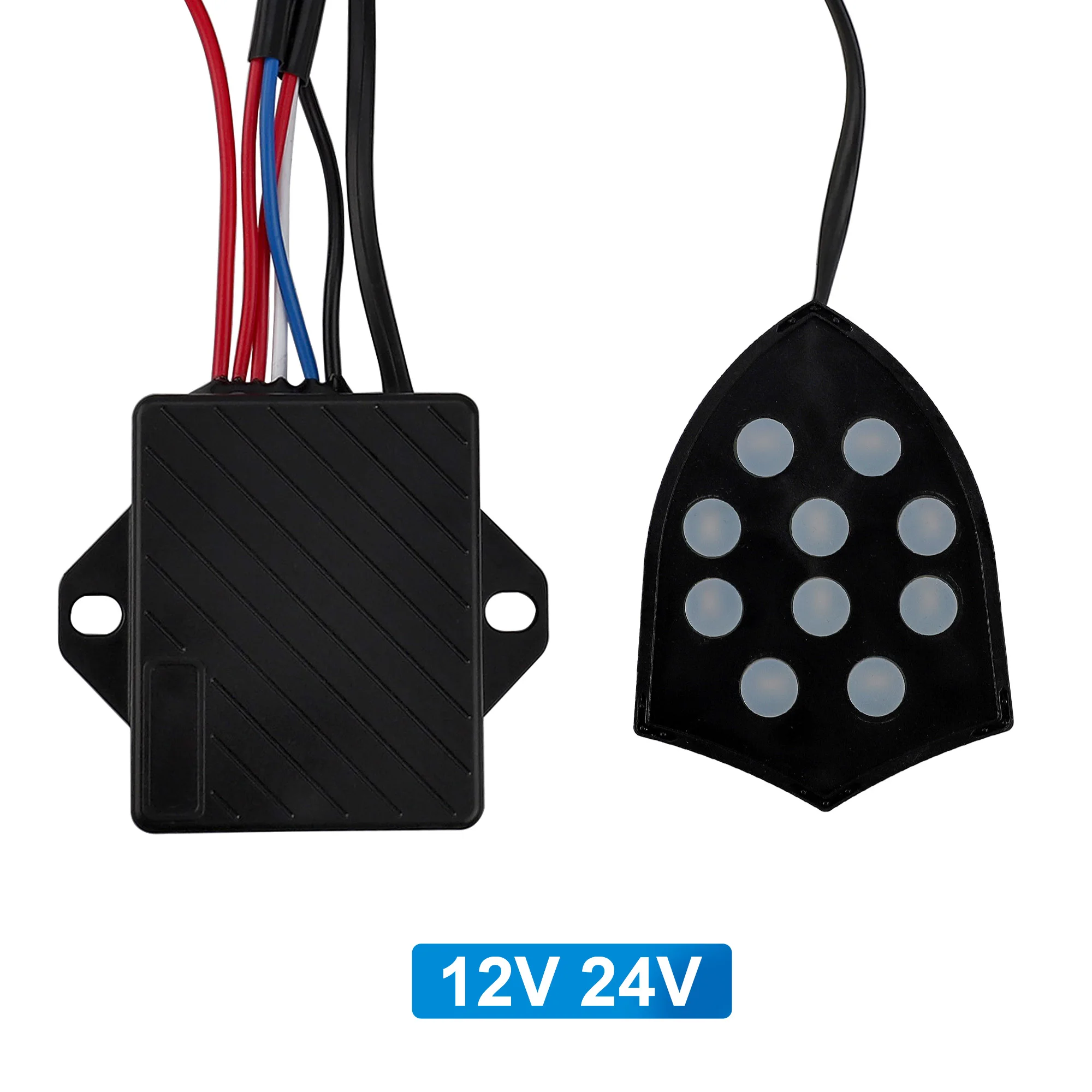 Puri Tones Universal Electronic Horn 10 Sound Claxon Musical 12V-24V Controller Regulator Monitor Modifikationszubehör – Detail 3
