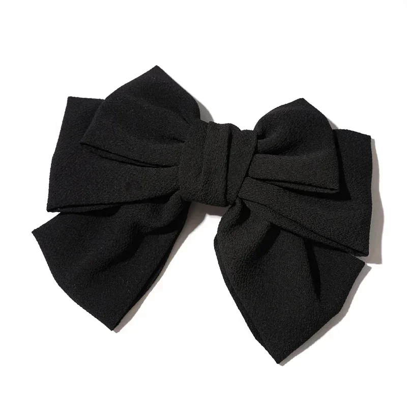 New Ribbon Bow Hair Pins for Women Girls Large Cloth Art Bowknot Spring Clip Headpiece Fashion Jewelry Korean Hair Accessories