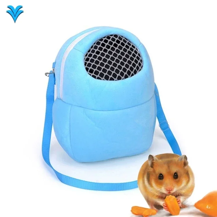 

Cheap Wholesale Small Pet Carrier Rabbit Cage Hamster Chinchilla Travel Warm Bags Cages Guinea Pig Carry Pouch Bag Breathable