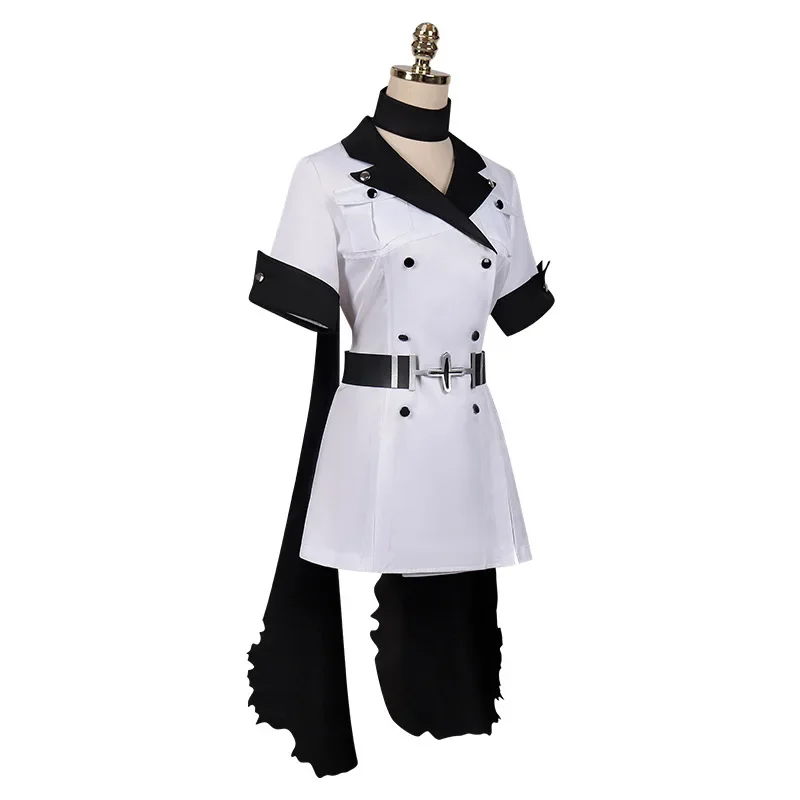 Cosplay Anime Esdeath Empire Cosplay Costume Comic General Uniform with Hat, Wig, Socks, Halloween Dress Up Battle Suit Set