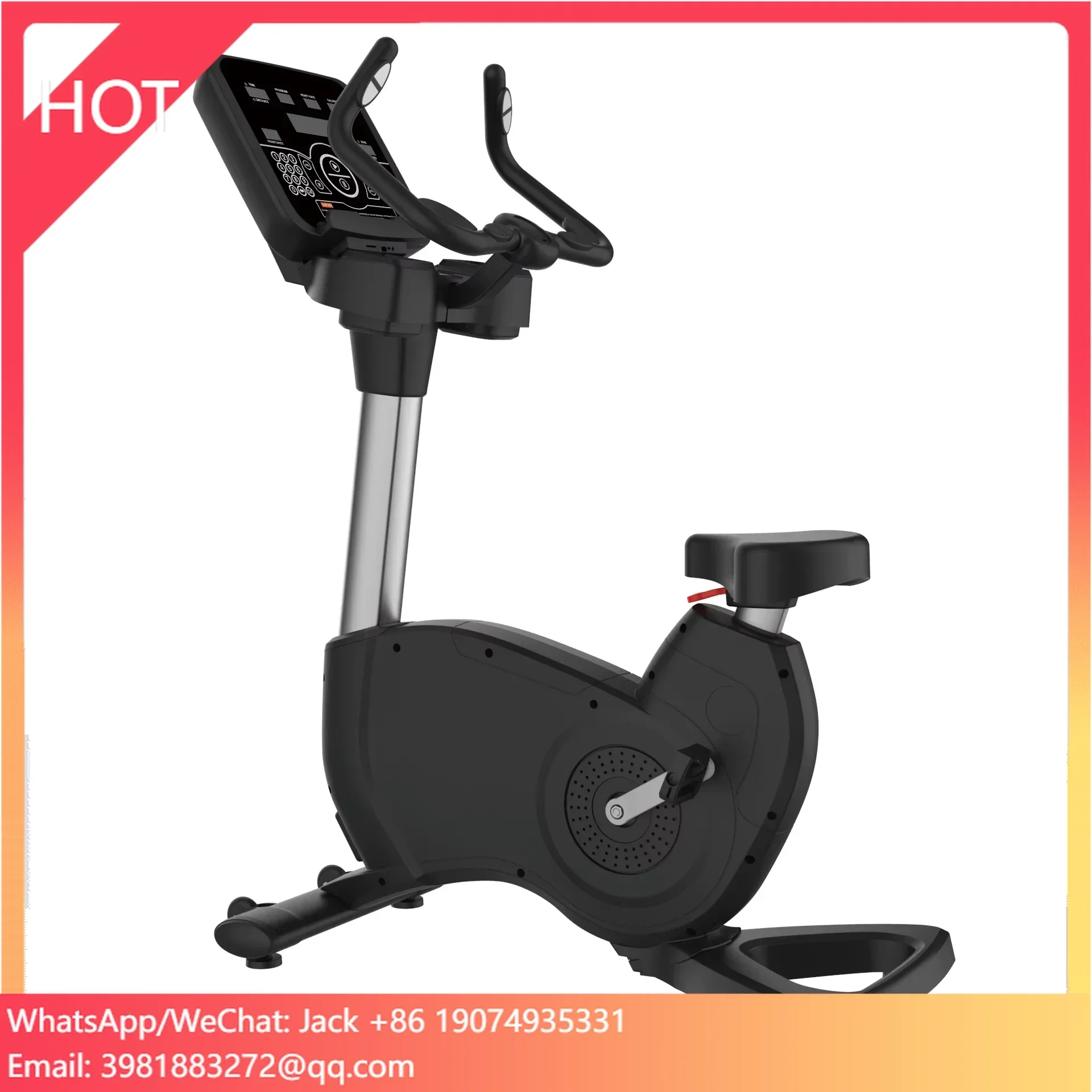 معدات اللياقة البدنية لتدريبات القلب التجارية في صالة الألعاب الرياضية، دراجة تمارين مغناطيسية تستقيم #1