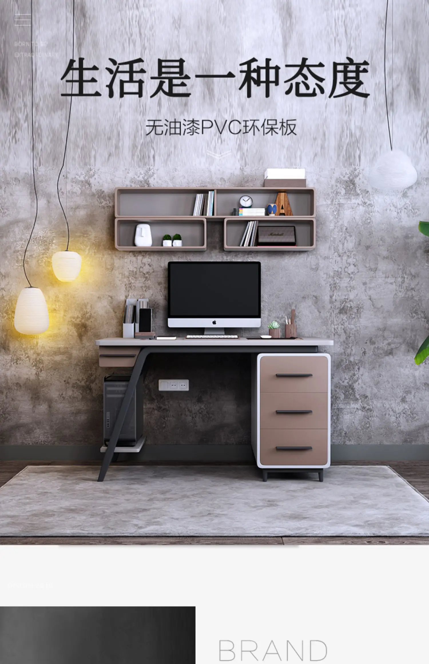 مكتب صغير فاخر للأطفال، مكتب كتابة للطلاب، رف كتب، طاولة كمبيوتر مثبتة على الحائط للبالغين #6