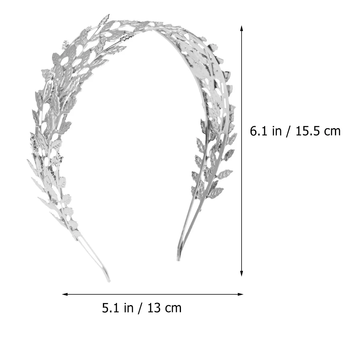 1Pcs Baroque Hair Hoop Exquisite Alloy Leaf Design Headband Wedding Hair Accessory Headband Alloy Headdress for Female