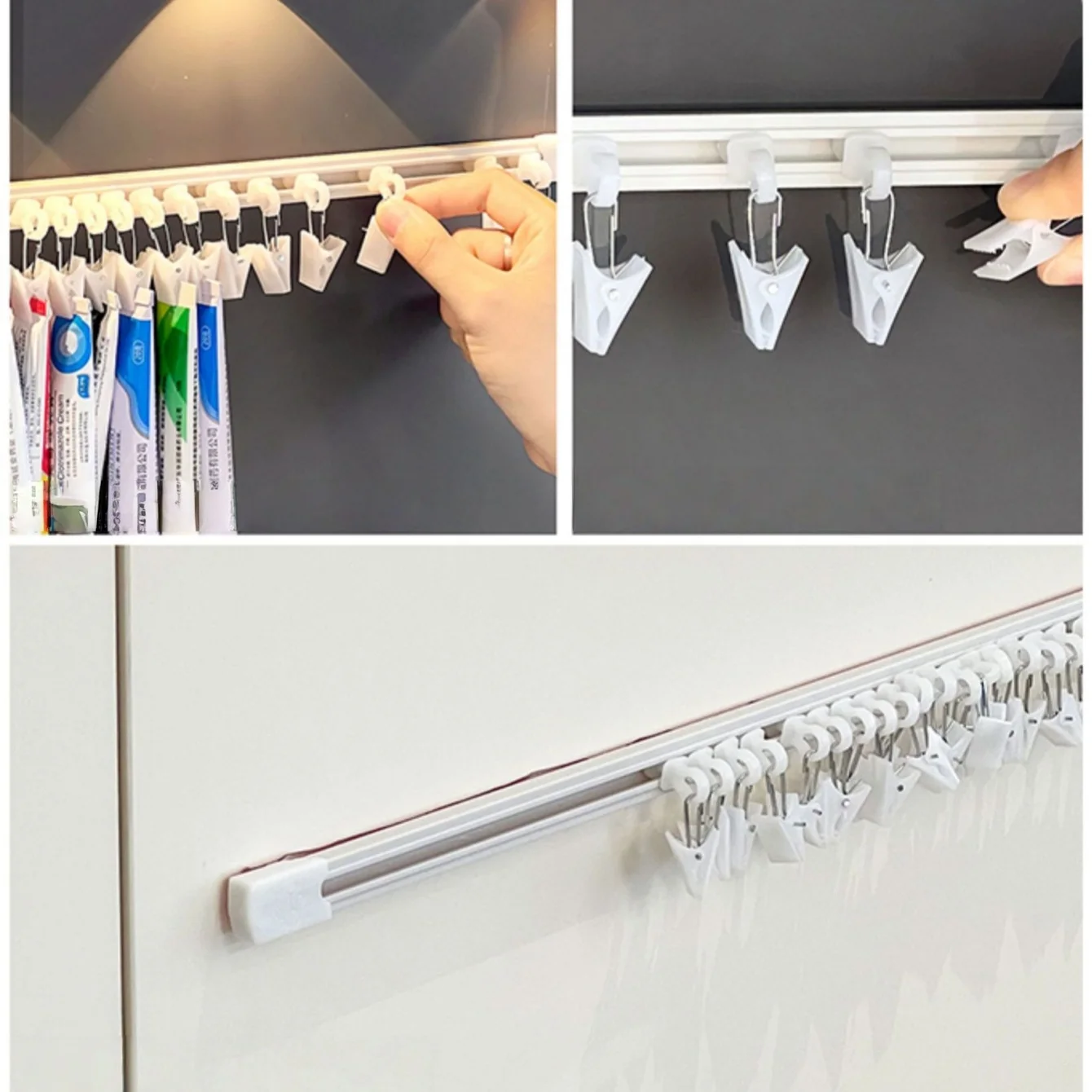 Hängende Salbe Lagerung Artefakt Schrank Tür Auf Den Kopf Ausziehbare Schiene Abstrich Salbe Lagerung Clip Medizin Lagerung Rack – Detail 14