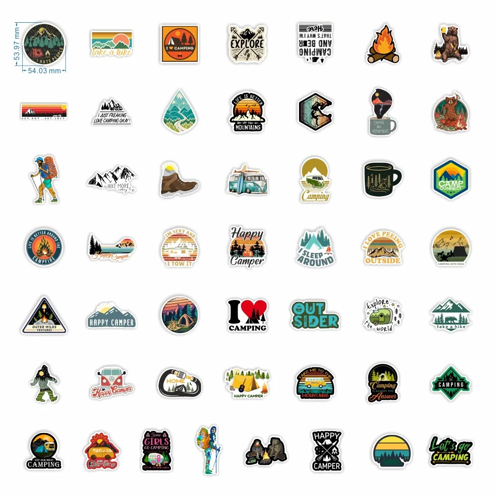 10/30/50/100pcs Outdoor Stickers Laptop Bicycle Guitar Skateboard Sticker Kid DIY Graffiti Waterproof stickers