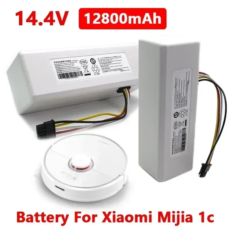 14.4V 12800Mah P1904-4S1P-MM Battery For Xiaomi Mijia 1C STYTJ01ZHM Robot Vacuum Mop Cleaner Accessories Parts original