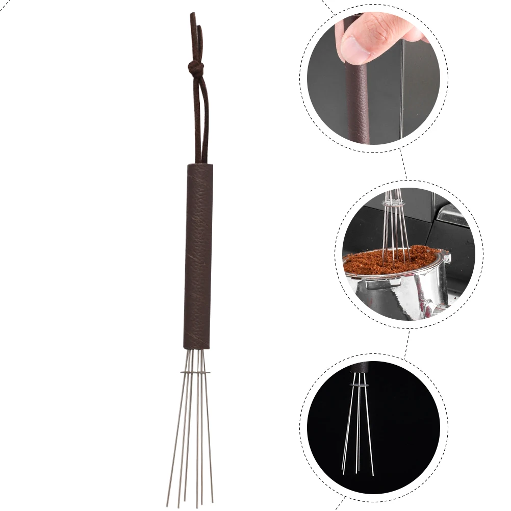 

Stainless Steel Espresso Coffee Distributor Tool 1 Pc Stirrer for Grounds Powder Mixing Needle Type Accessories for Espresso