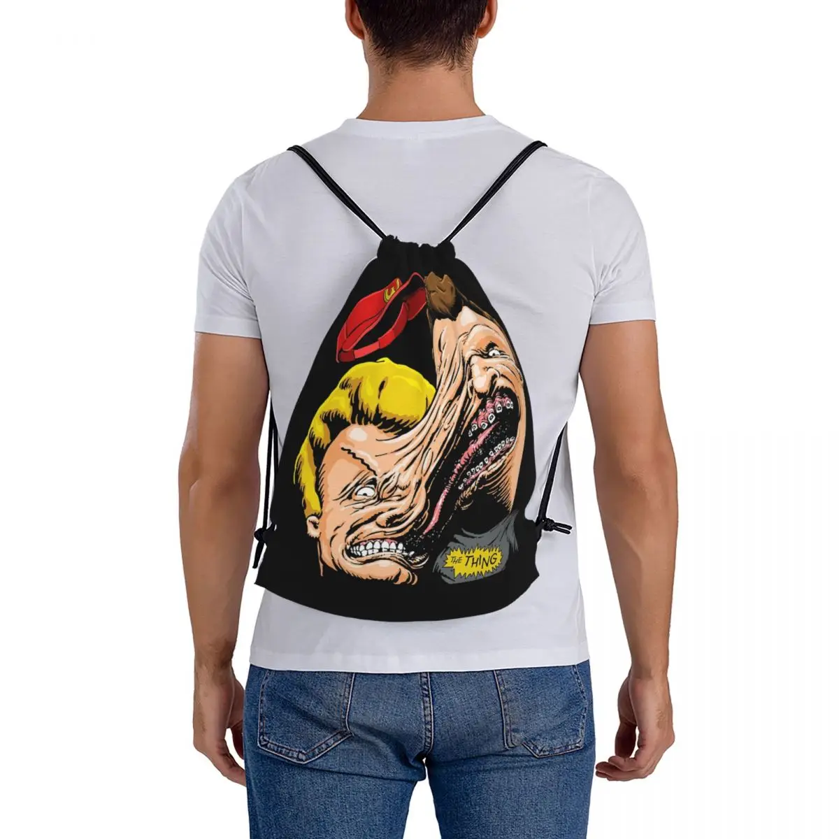 Things Backpacks Portable Drawstring Bags Sports Bag Book Bags for Travel Students