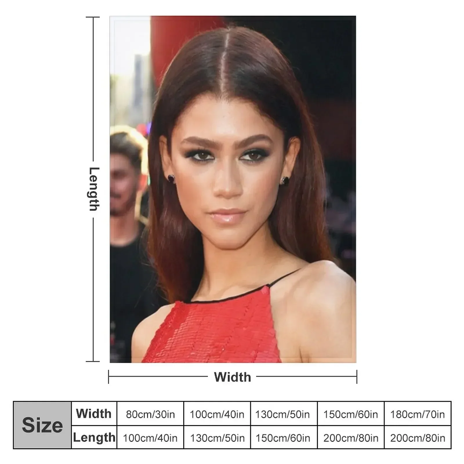 Zendaya Coleman Contrasted Her Heavy Eye Makeup Throw Blanket Thermal Kid'S Cute Bed Retros Blankets