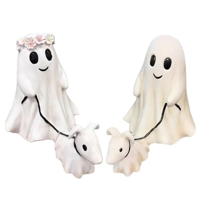 

Home Dog Tabletop Decorations Halloween Walking Decorations Ghost Walking A Puppy Halloween Figurine For Entrance Hall Patio