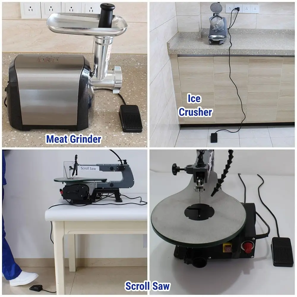 

Профессиональный противоскользящий педальный переключатель, 2 контакта/3 контакта, 220 В, мгновенный переключатель Plug and Play, многофункциональный промышленный ВКЛ/ВЫКЛ