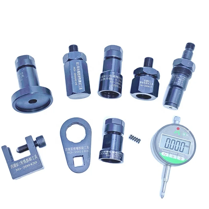 Tool Set for Cummins M11 Injector Solenoid Valve Disassembly and Disassembly Stroke Measurement Tool Set