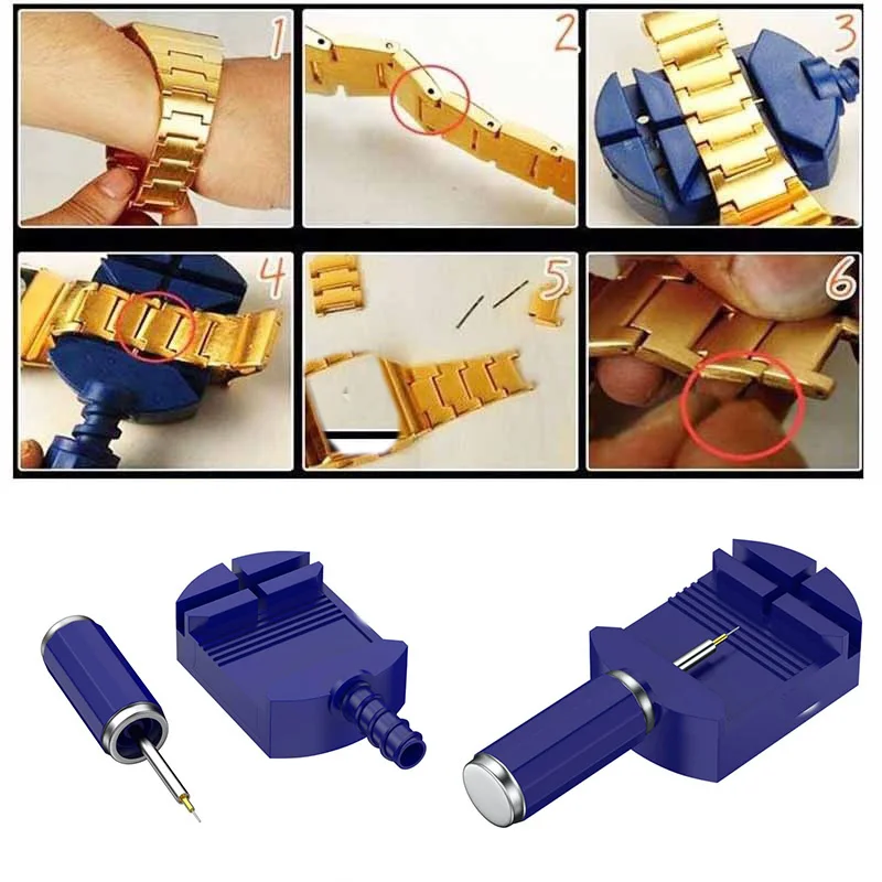 A/B Стиль 1 шт. ремонт ремешка для часов инструмент для регулировки ремешка для часов со штифтом для браслета часов инструмент для удаления звеньев браслета часов
