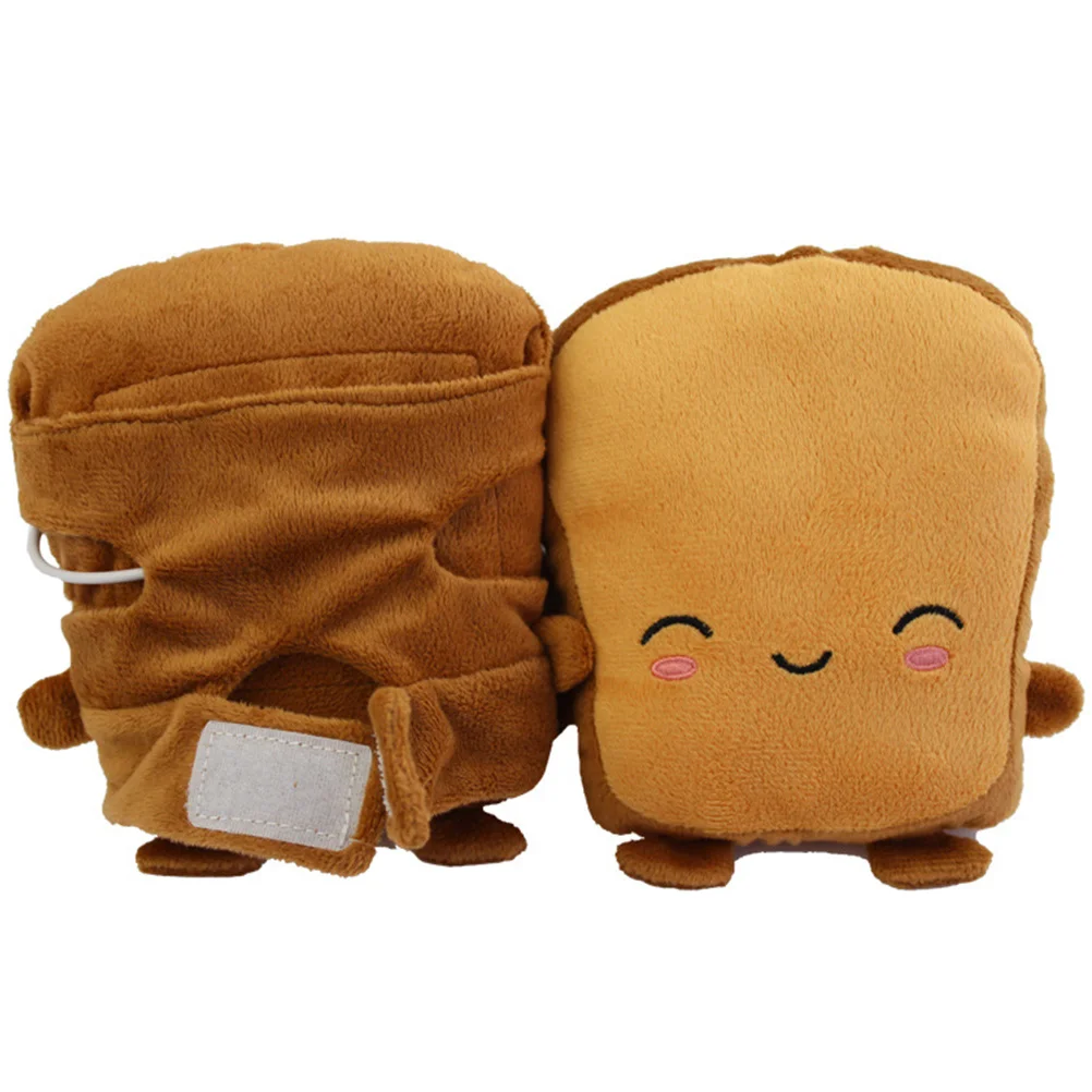 Gloves USB Heated Girl Winter Heating Bread Shaped Mitts Cute Warm Mittens Kids Miss