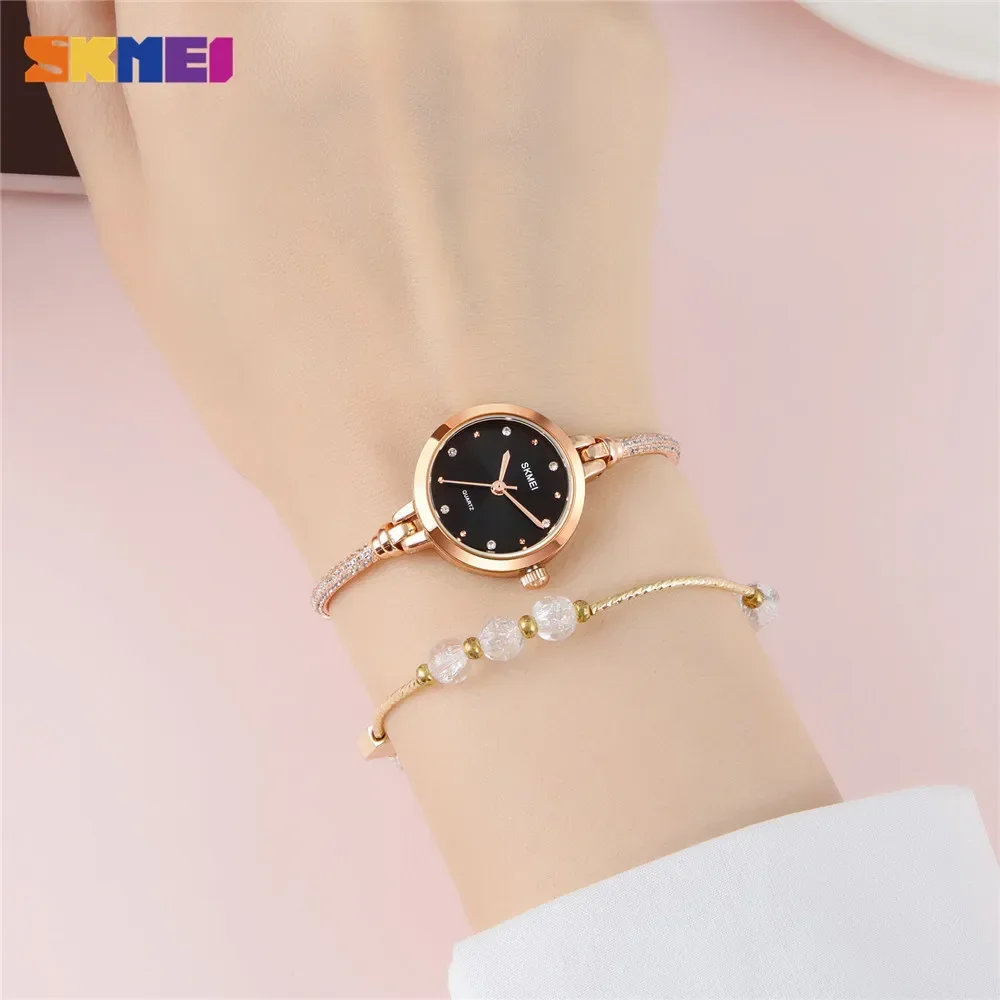 SKMEI 1805 Fashion Thin Ladies Watches Casual Female Girl Dress Clock 3Bar Waterproof Relogio Feminino Simple Women Quartz Watch