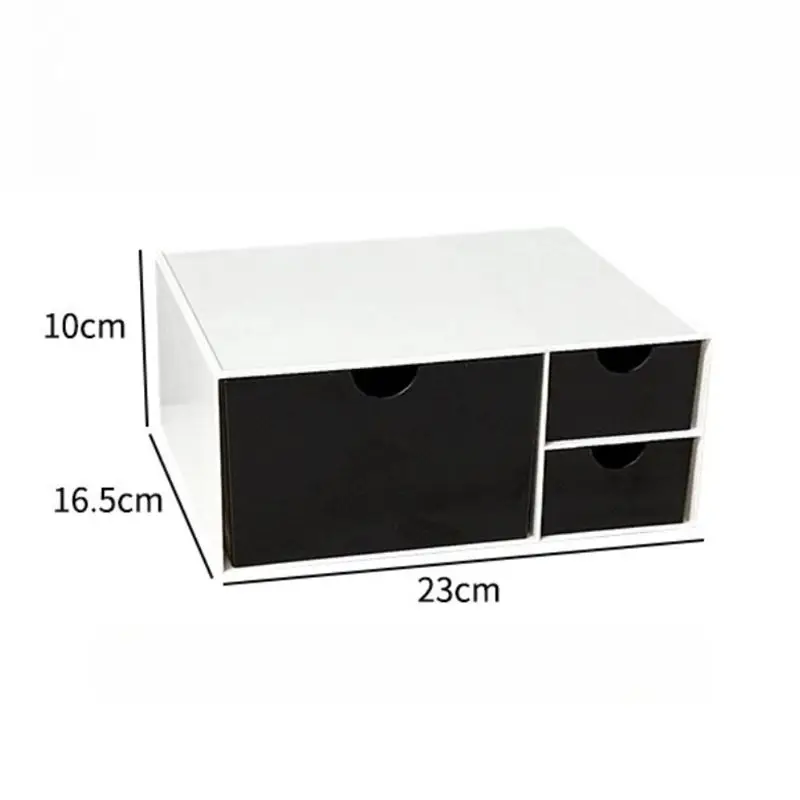 Desktop Cosmetic Organizer Case Set Table Makeup Storage Box Organizer Drawer Storage Box Desk Stationery Storage Rack Plastic