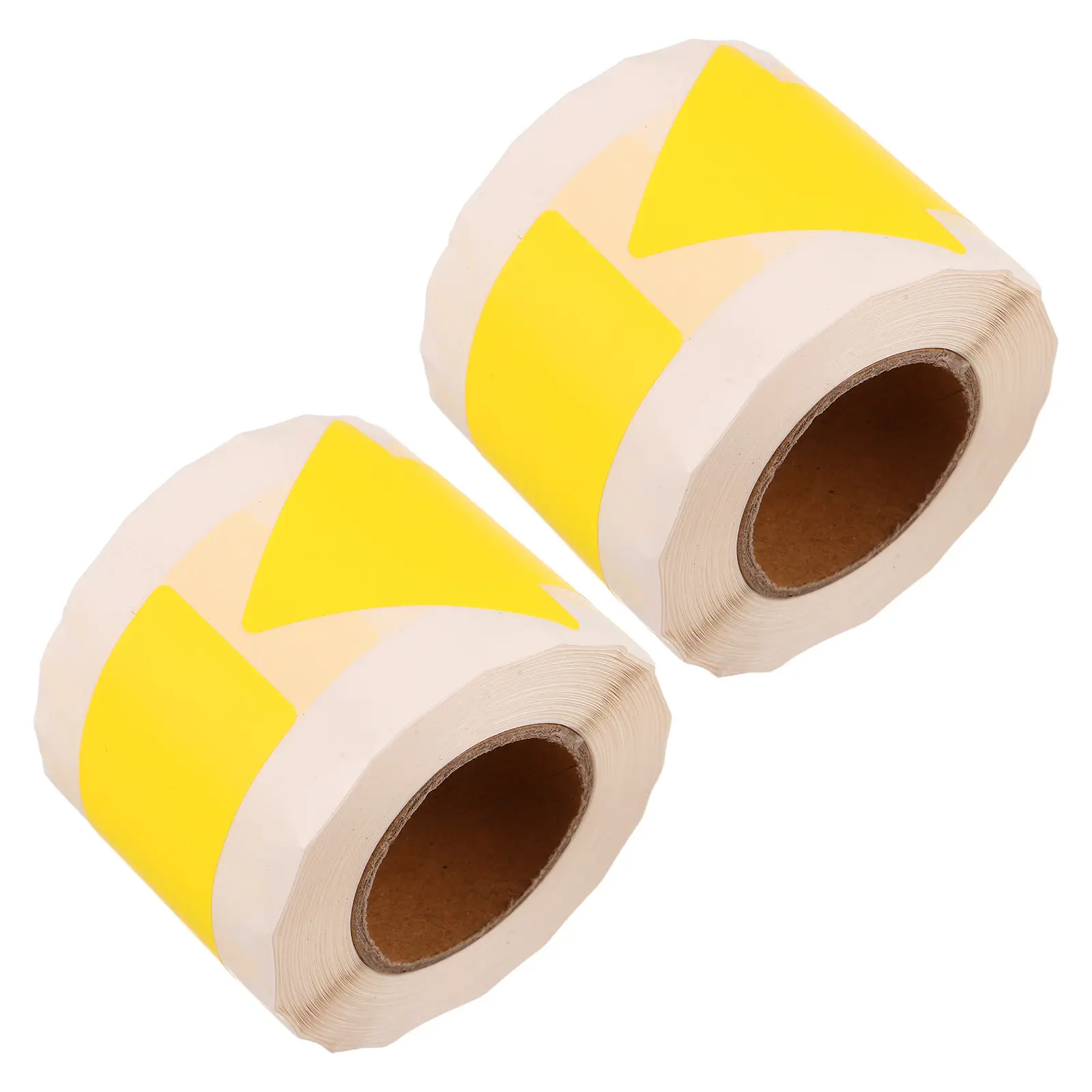 2 Rolls Industrial Pipe Labels with Arrows Yellow Self Adhesive Indicator Stickers for Water Gas Plumbing view 2