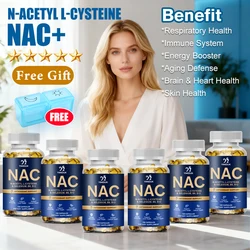 NAC Glutathione Capsules N-Acetyl Cysteine 1200 mg Support for Liver, Lung | Amino Acid, Easy to Absorb