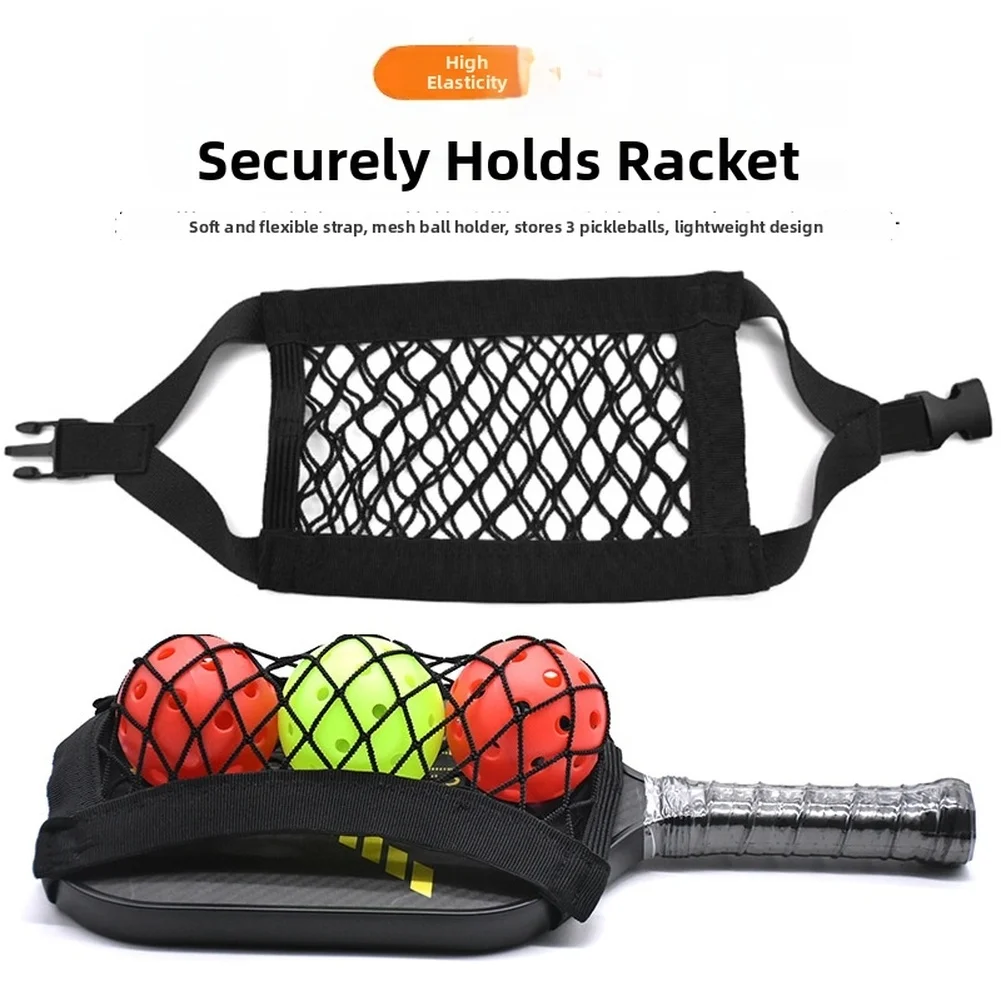 

For Pickleball Paddles Paddle Cover Pickleball Mesh Bag For Training Black Quick-dry Mesh Elastic Paddle Straps
