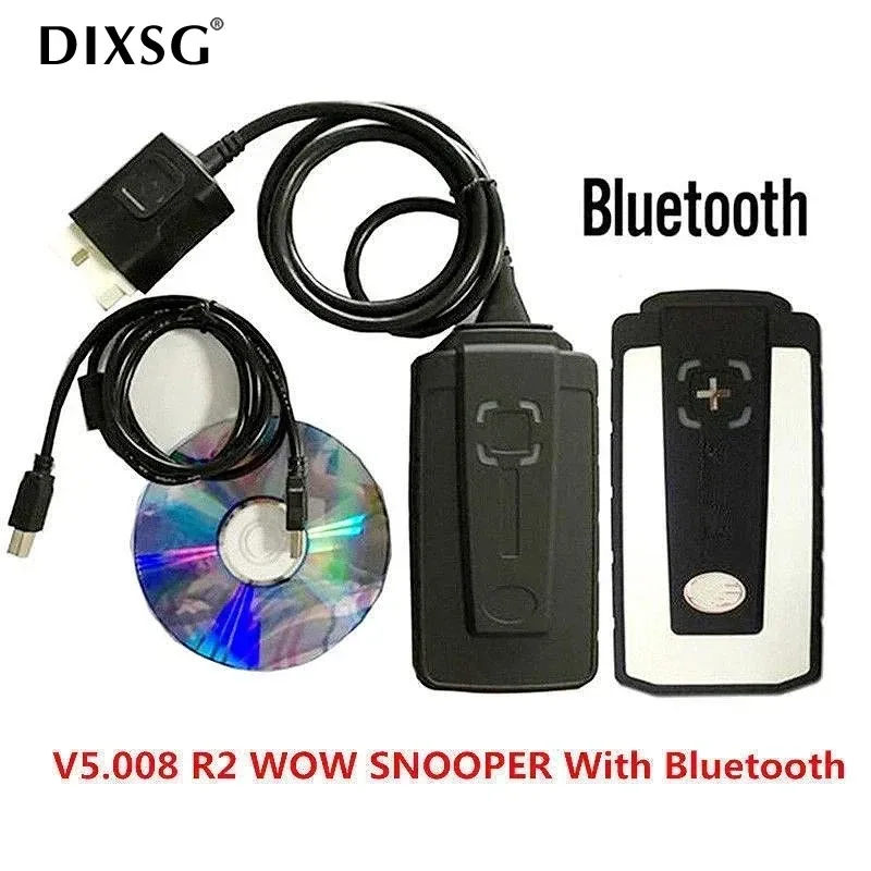 A +++ Wow Snooper Полный чип Bluetooth VCI Диагностический инструмент V5.00.12 Обновление работает DS Автомобили Грузовики Авто приближается Беспроводной сканер Сброс