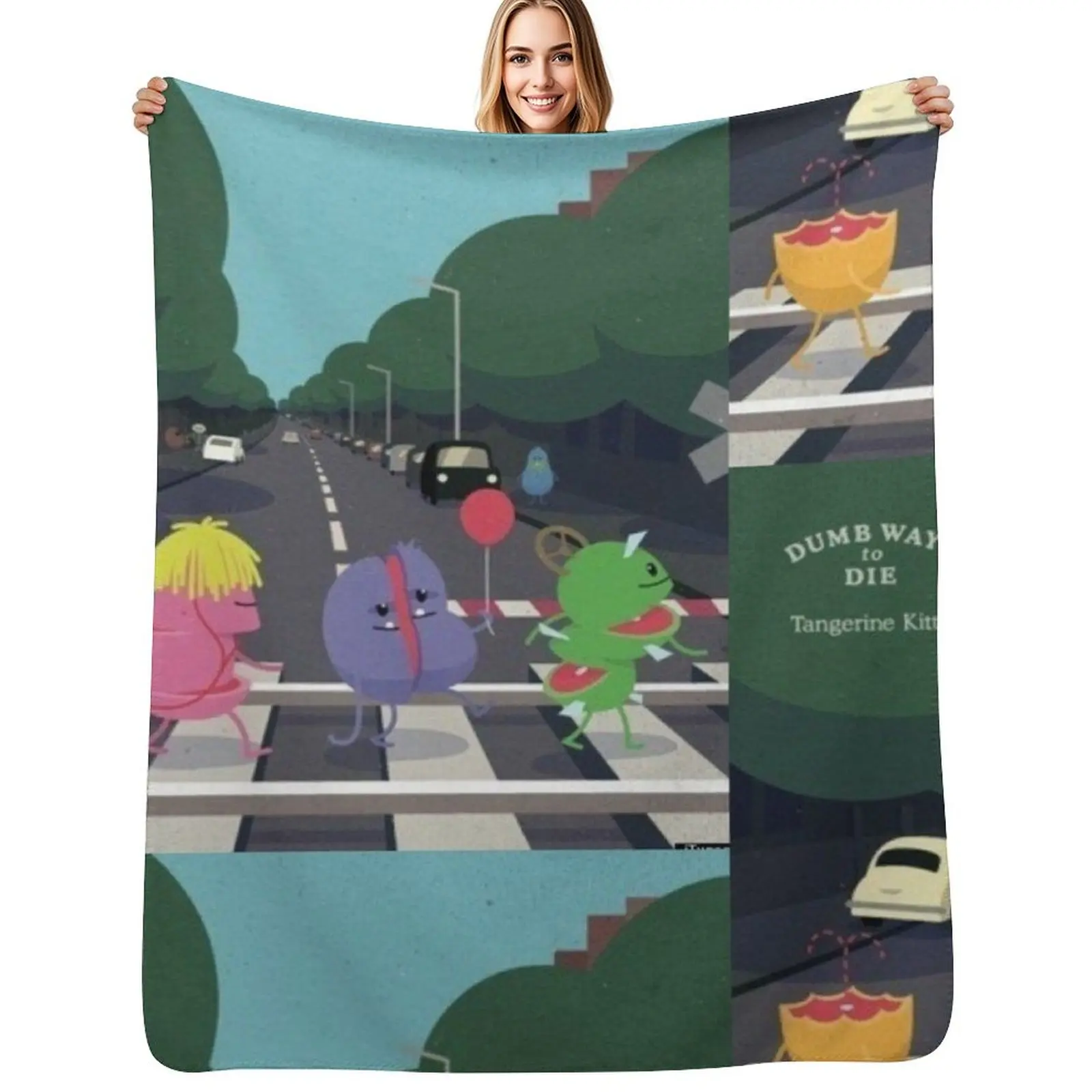 Dumb Ways To Die Throw Blanket Spring Fall Cozy Throw Blanket for Couch