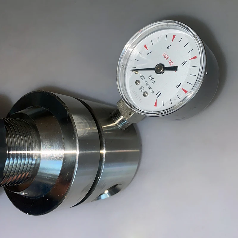 Single Stage 316/316L Stainless Steel Gas Pressure Regulator Large Flow Pneumatic Reducer for Industrial Use