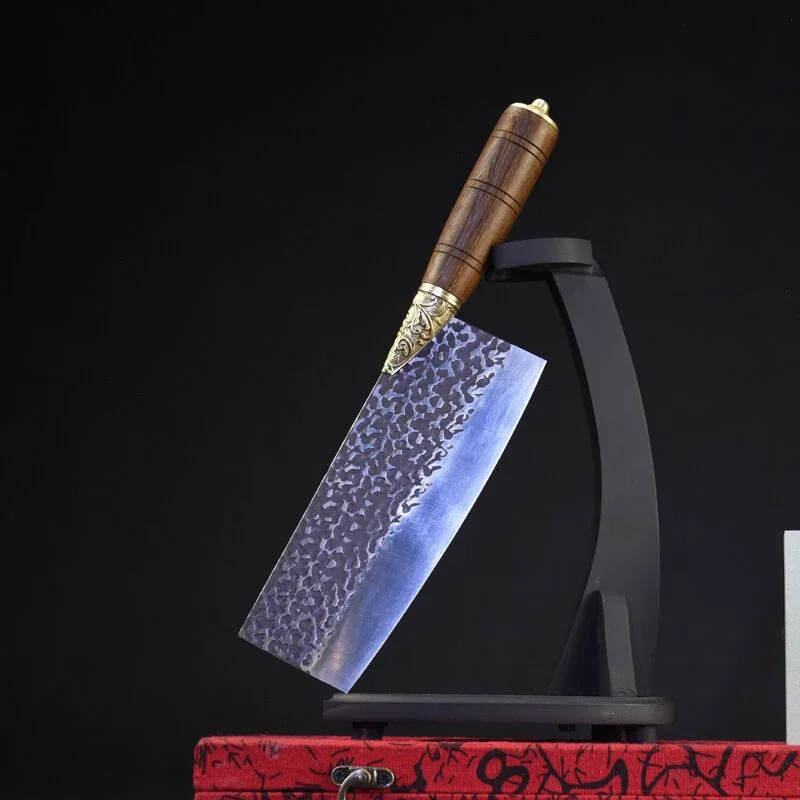 Longquan ghost hand-made kitchen knife hand-forged antique slicer retro sharp knife knife chef household kitchen