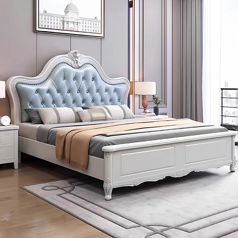 

Design Floor Bed Modern Children Luxury Bedroom Double Sleeping Mobile Princess Bed Girls Letto Matrimoniale Home Furniture
