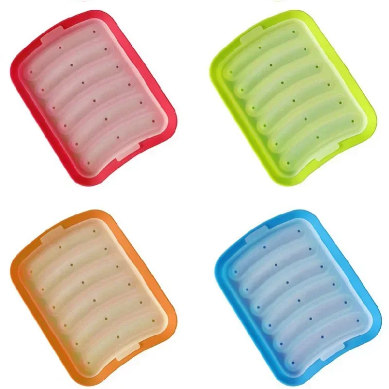 Silicone Sausage Maker Mold DIY Silicone Handmade Hamburger Hot Dog Mold Reusable Kitchen Accessories Gadget for Cake Baking Pie