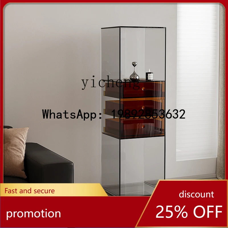

HXL living room display cabinet household light luxury display room with drawer display cabinet