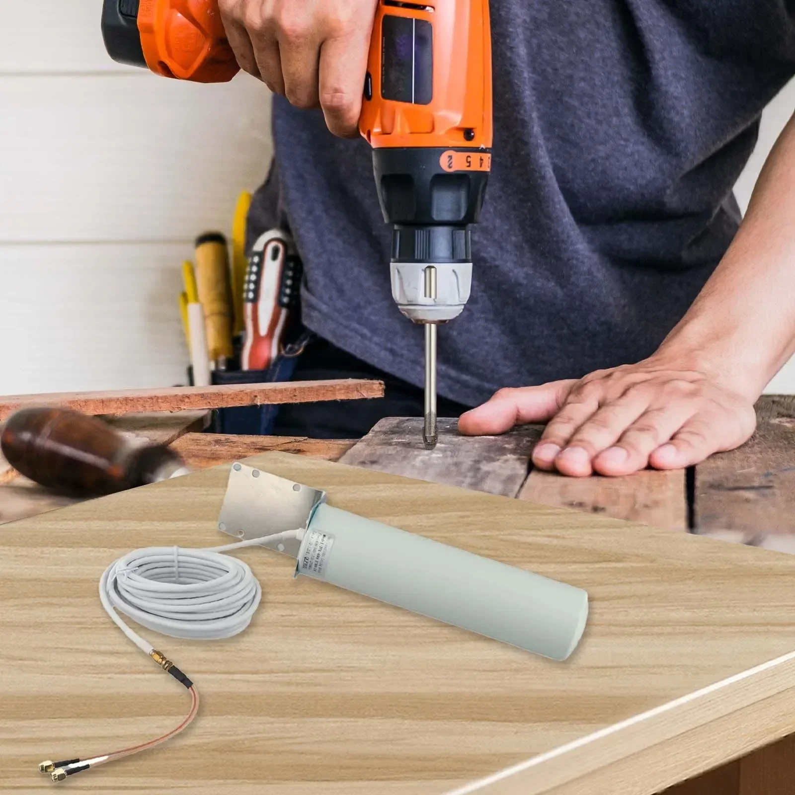 لهوائي LoRa 12dBi عالي الكسب لعمال المناجم الهيليوم هوت سبوت 5 متر كابل منخفض الخسارة متوافق مع RAK Nebra/For #3