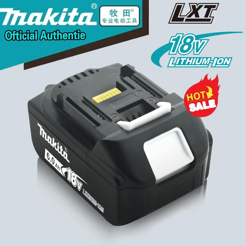 100% batería recargable original Makita 18V 6.0Ah, para Makita BL1830 BL1860B BL1850 BL1850B batería de herramientas eléctricas