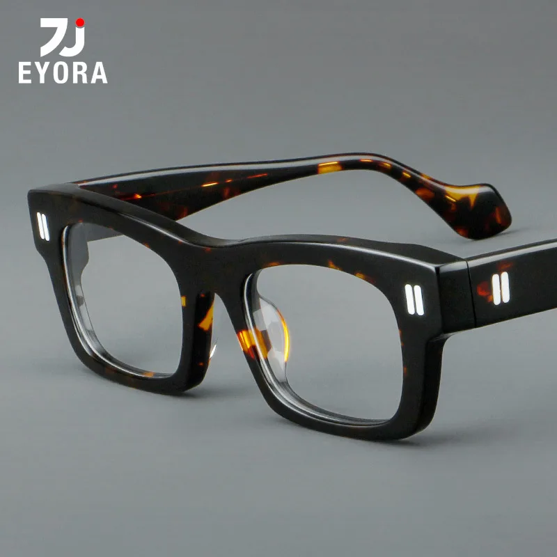 

Очки для чтения EYORA Vintage Square с толстой оправой из ацетата, фотохромные, с защитой от синего света, оптические линзы с диоптриями