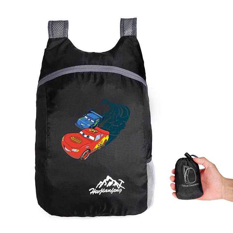 Disney Cars Pixar Lightning McQueen Outdoor Backpack Camping Hiking Daypack Climbing Back Bags for Men Women Travelling Hiking