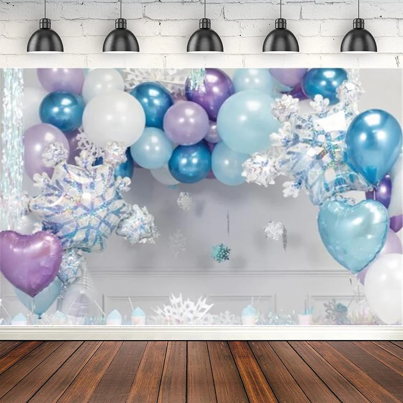 

Christmas Birthday Photography Backdrop Photocall Balloon Baby Shower Photographic Background Poster For Children Photo Studio