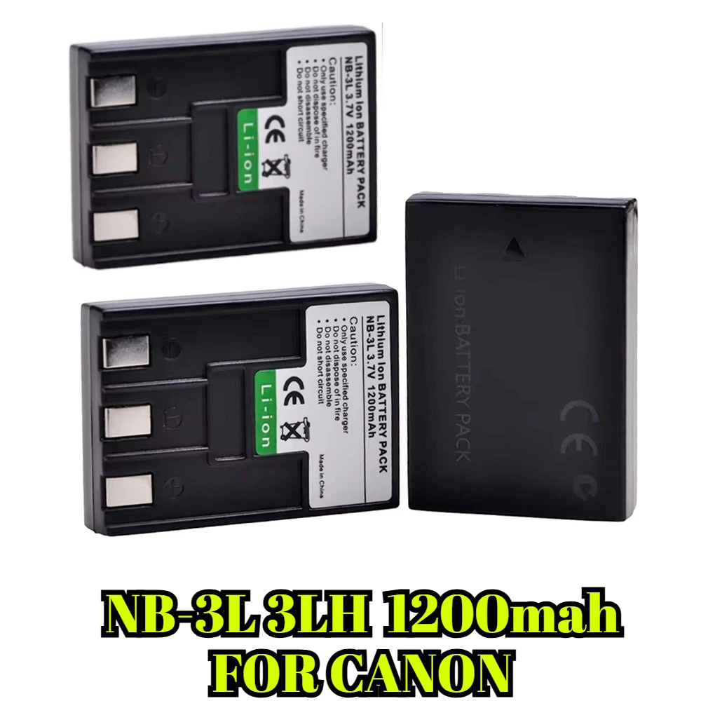 

Аккумулятор NB-3L емкостью 1200 мАч — совместимый с камерой Canon IXUS IXY Powershot SD Series, замена для NB-3LH со сверхдлительным сроком службы