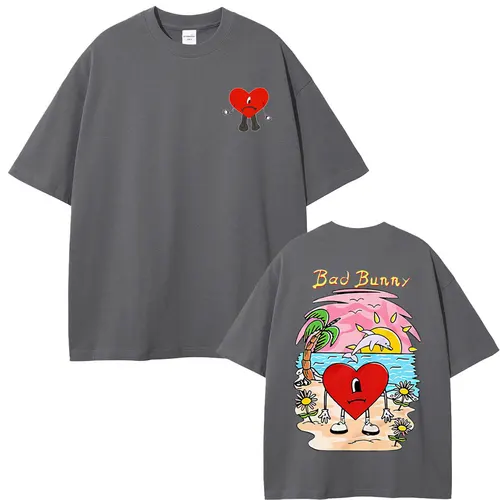 Imagen 2 del producto Camiseta Bad Bunny Un Verano Sin Ti, camiseta gráfica para hombre y mujer, ropa de calle de gran tamaño a la moda, camisetas de algodón Unisex de alta calidad