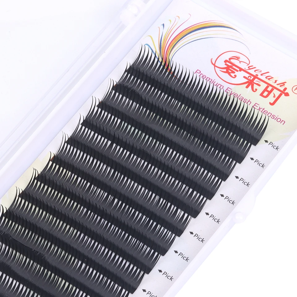 

Comic Wet Eyelashes Mega B C D Curl Eyelash Extension False Individual Lashes Hand Made Faux Mink Eyelashes for Extensions