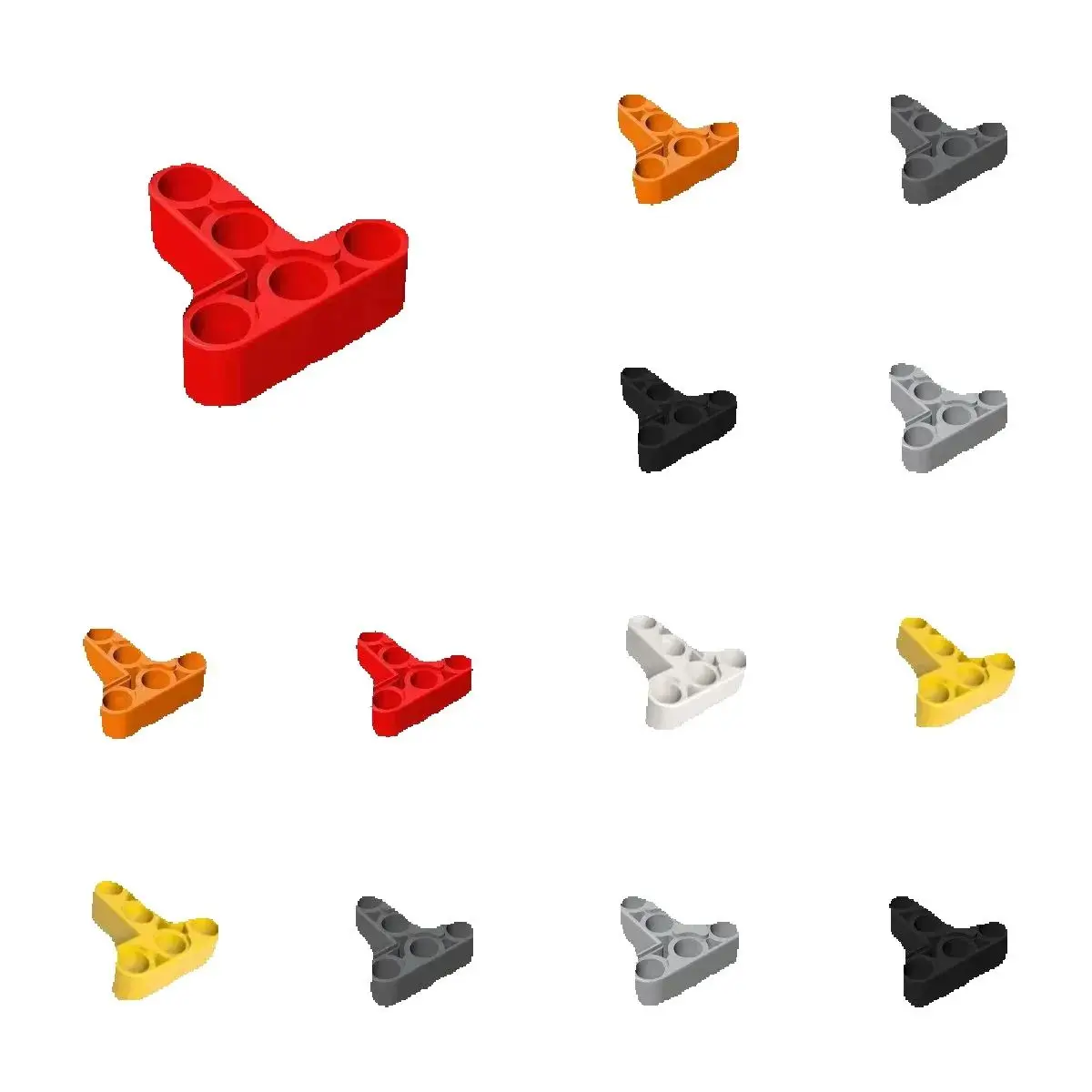 50pcs MOC DIY Bricks Modified T-Shape Thick 3 x 3 Compatible with 60484 Educational Creative Brick DIY Assembles Part