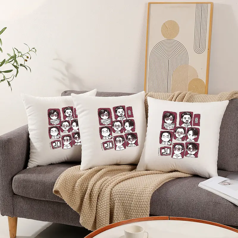 Arirang World Tour 2026 Kpop Fan Gift Printed Pillow Case Sofa Car Office Room Decoration Protector 100% Cotton Skin-Friendly