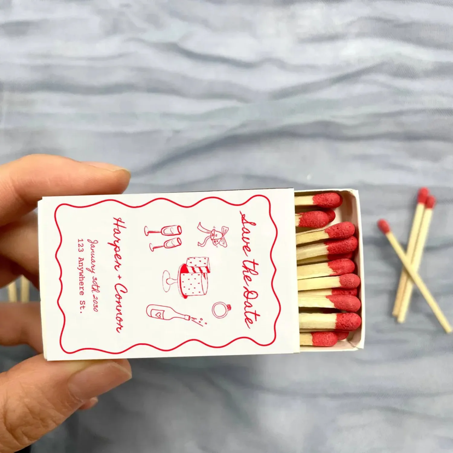 

Фольгированные свадебные спички, спичечные коробки из золотой фольги, персонализированные спичечные коробки, свадебные спичечные коробки, блестящие коробки Let Love, идеальный матч