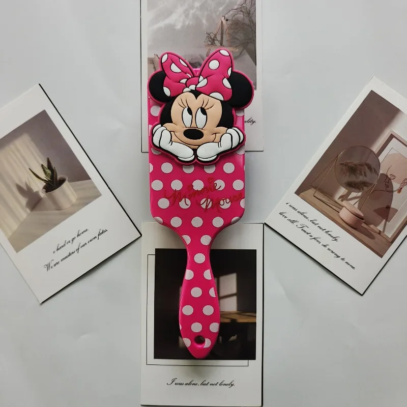 ディズニーミニーマウスエアクッションコーム漫画アニメフィギュアスポットマッサージコームヘアブラシ理髪ツールヘアケア女の子ギフト