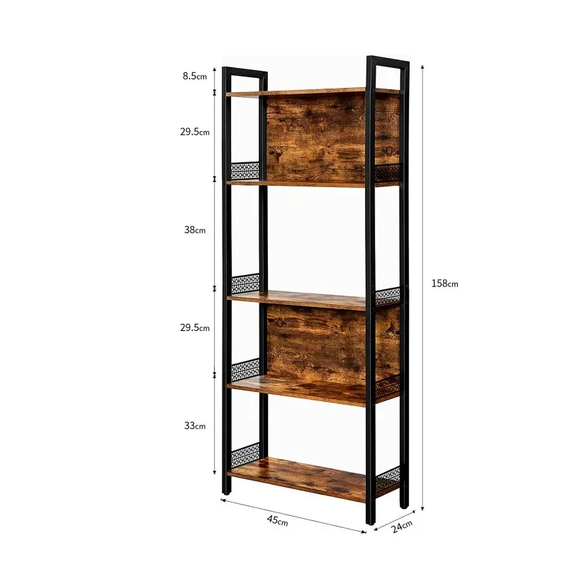 Coffee room shelf Wrought iron storage rack Living room shelf Bar shelf