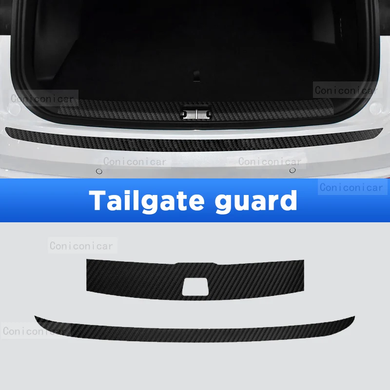 Auto Dorpels Dorpel Drempel Protector Interieur Imitatie Koolstofvezel Sticker Accessoires Voor GEELY MONJARO 2023-2025