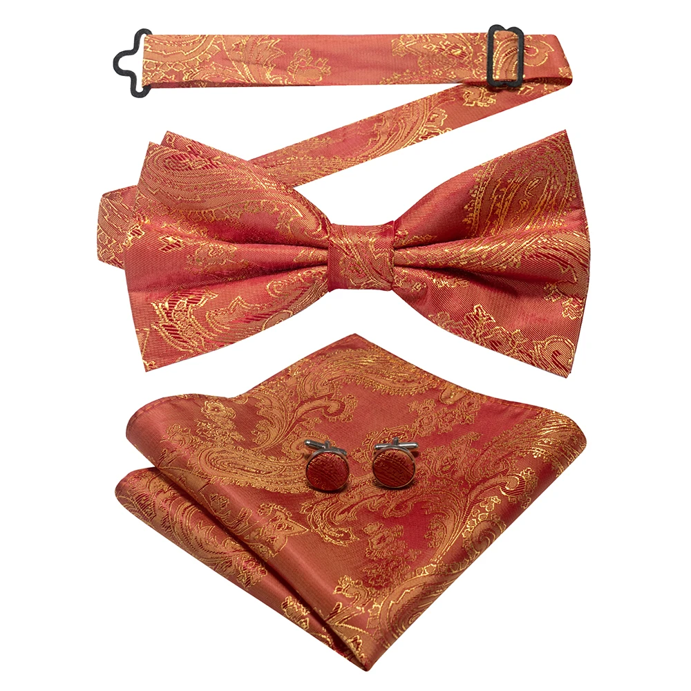 East epische neue Mode blau grün Paisley Fliege Set für Männer weiche Taschentuch Qualität Manschetten knopf Herren Accessoire Hochzeits geschenk – Detail 27