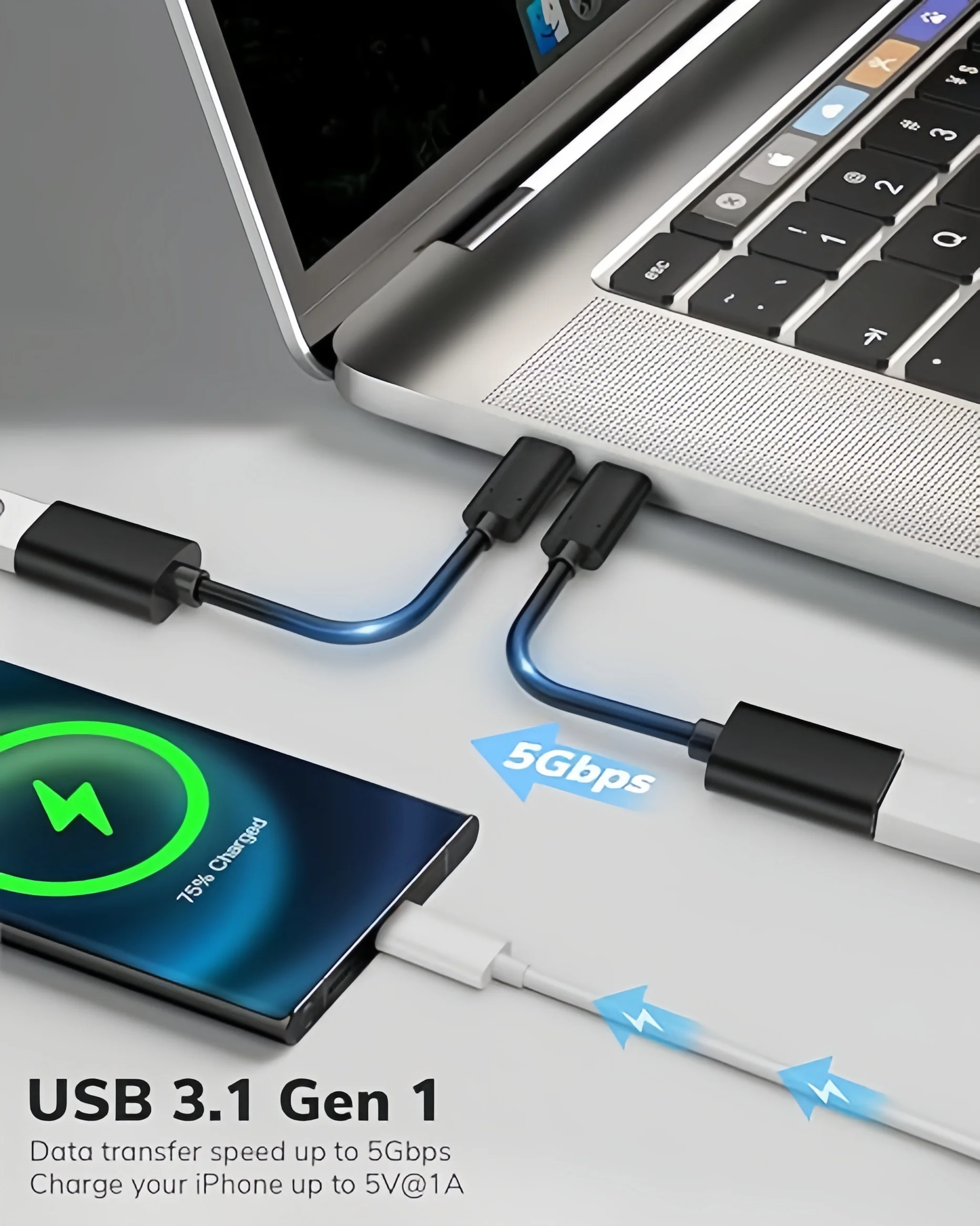 10PCS 2-Pack USB C USB 2.0/3.0 Adapter Compatible With MacBook 2022 2021 2020 For Samsung For Galaxy Note 20 Google Pixel Nexus